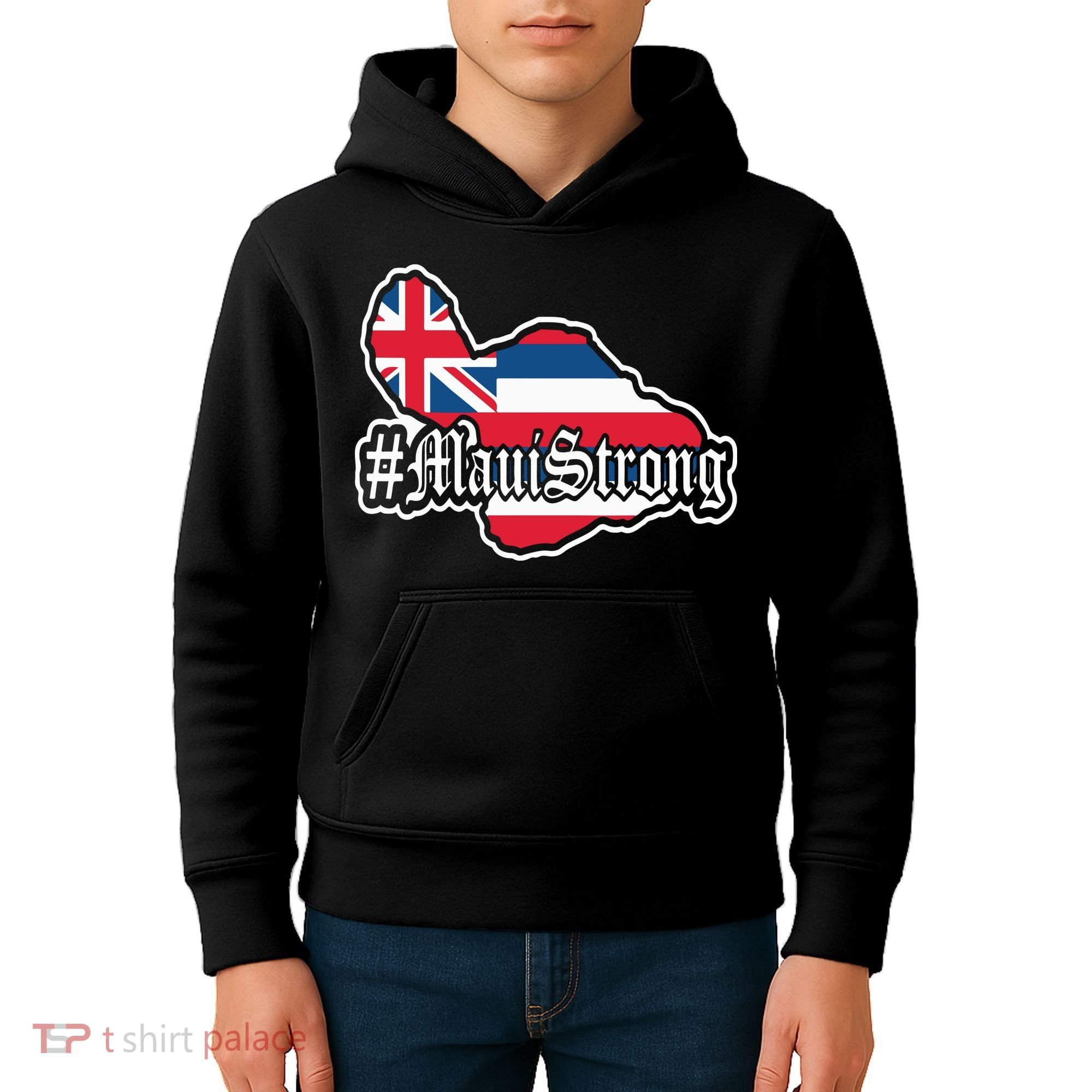Pray For Maui Strong Hawaii Strong Save Maui Hawaii Kids Hoodie