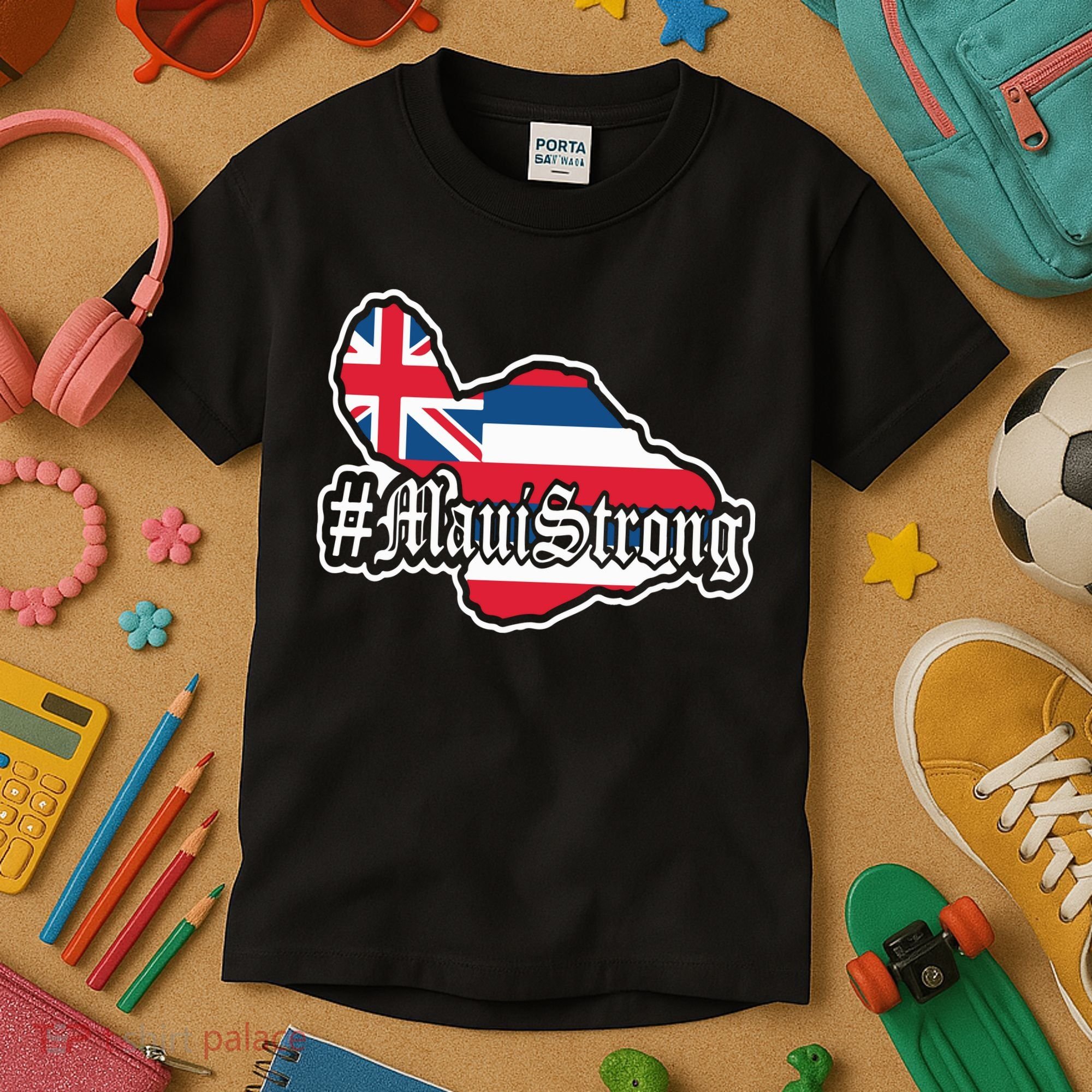 Pray For Maui Strong Hawaii Strong Save Maui Hawaii Kids T-Shirt