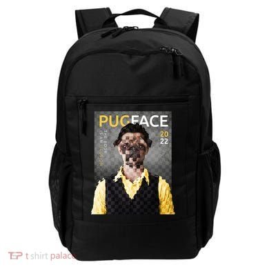 Pug Face Man Magazine Pixelated Backpack