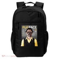 Pug Face Man Magazine Pixelated Backpack thumb 0