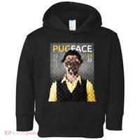 Pug Face Man Magazine Pixelated Toddler Hoodie thumb 0