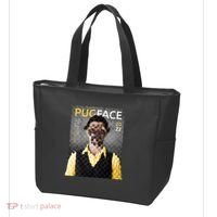 Pug Face Man Magazine Pixelated Tote Bag thumb 3