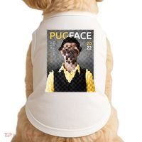 Pug Face Man Magazine Pixelated Doggie Tank thumb 0