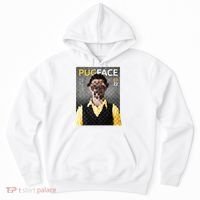 Pug Face Man Magazine Pixelated Hoodie thumb 0