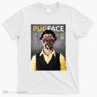 Pug Face Man Magazine Pixelated T-Shirt thumb 0