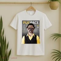 Pug Face Man Magazine Pixelated T-Shirt thumb 2