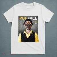 Pug Face Man Magazine Pixelated T-Shirt thumb 5