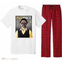 Pug Face Man Magazine Pixelated Pajama Set thumb 0