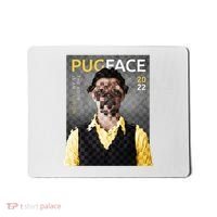 Pug Face Man Magazine Pixelated Mousepad thumb 0