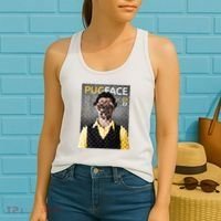 Pug Face Man Magazine Pixelated Women's Tank Top thumb 2