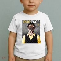 Pug Face Man Magazine Pixelated Toddler T-Shirt thumb 2