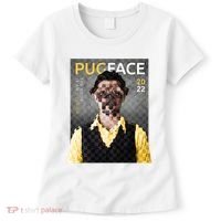Pug Face Man Magazine Pixelated Women's T-Shirt thumb 0