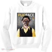 Pug Face Man Magazine Pixelated Kids Sweatshirt thumb 0