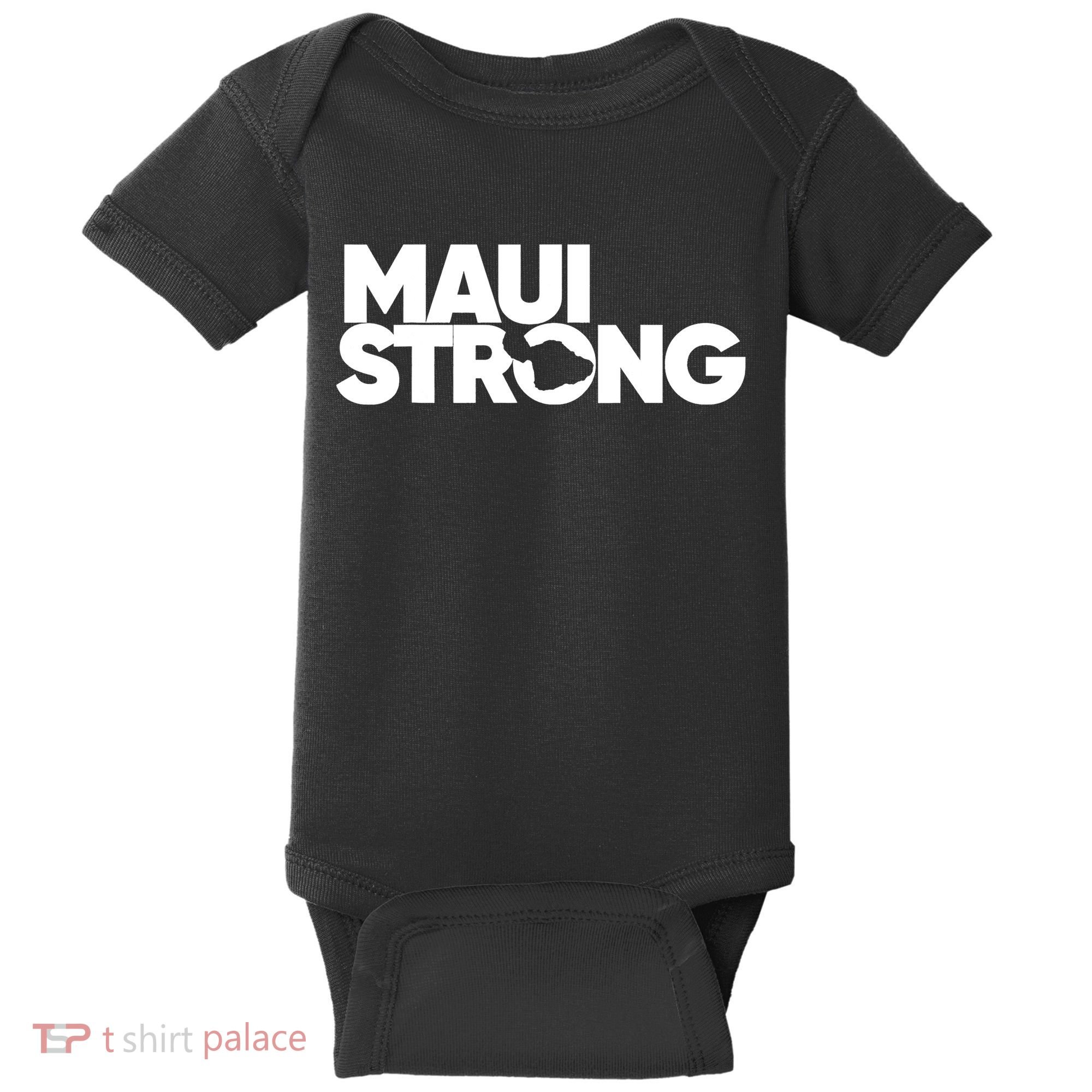 Pray For Maui Hawaii Strong Support For Hawaii Fire Victims Baby Bodysuit