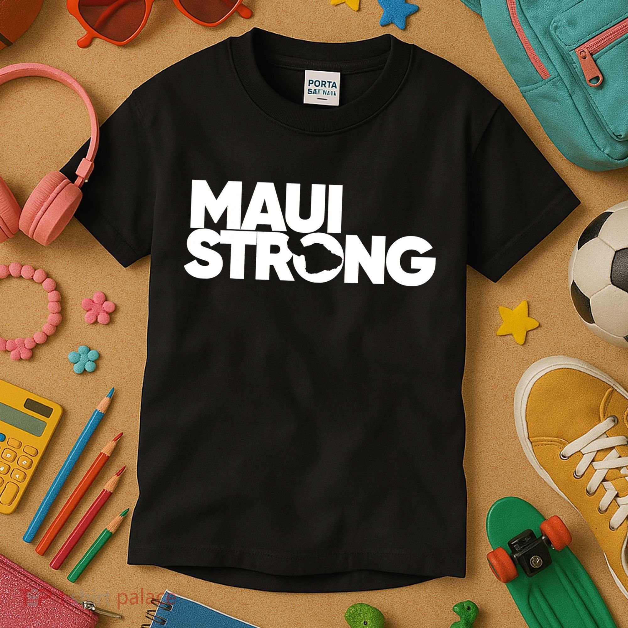 Pray For Maui Hawaii Strong Support For Hawaii Fire Victims Kids T-Shirt