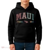 Pray For Maui Hawaii Strong Lahaina Fires Donate Kids Hoodie thumb 4