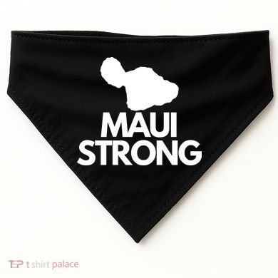 Pray For Maui Hawaii Strong USA-Made Doggie Bandana