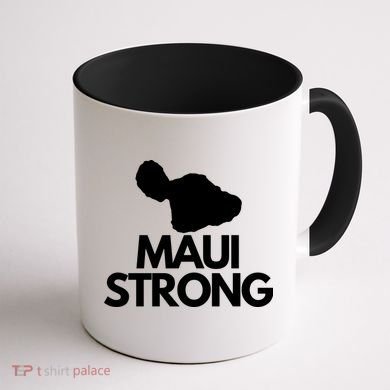Pray For Maui Hawaii Strong Coffee Mug back