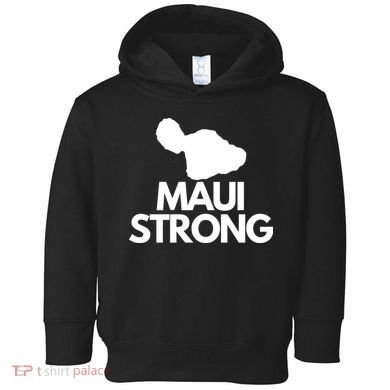 Pray For Maui Hawaii Strong Toddler Hoodie