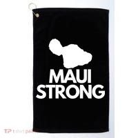 Pray For Maui Hawaii Strong Golf Towel thumb 0