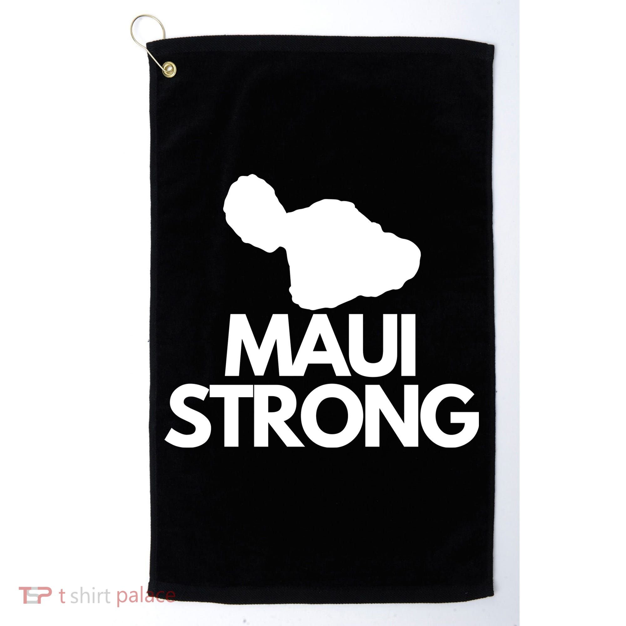 Pray For Maui Hawaii Strong Golf Towel
