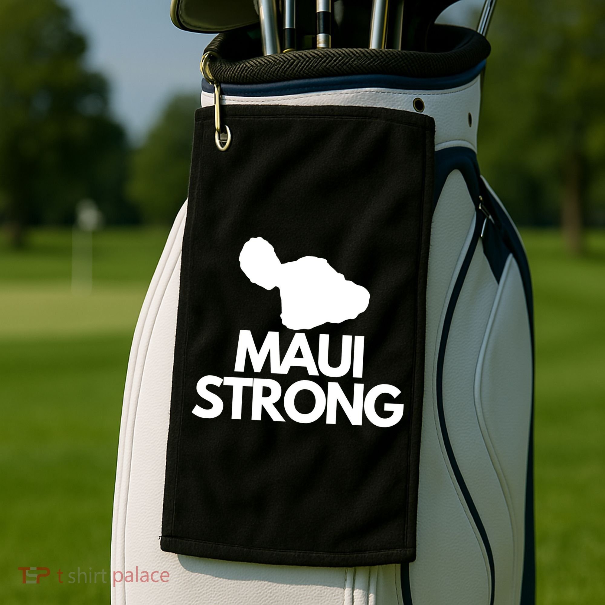 Pray For Maui Hawaii Strong Golf Towel