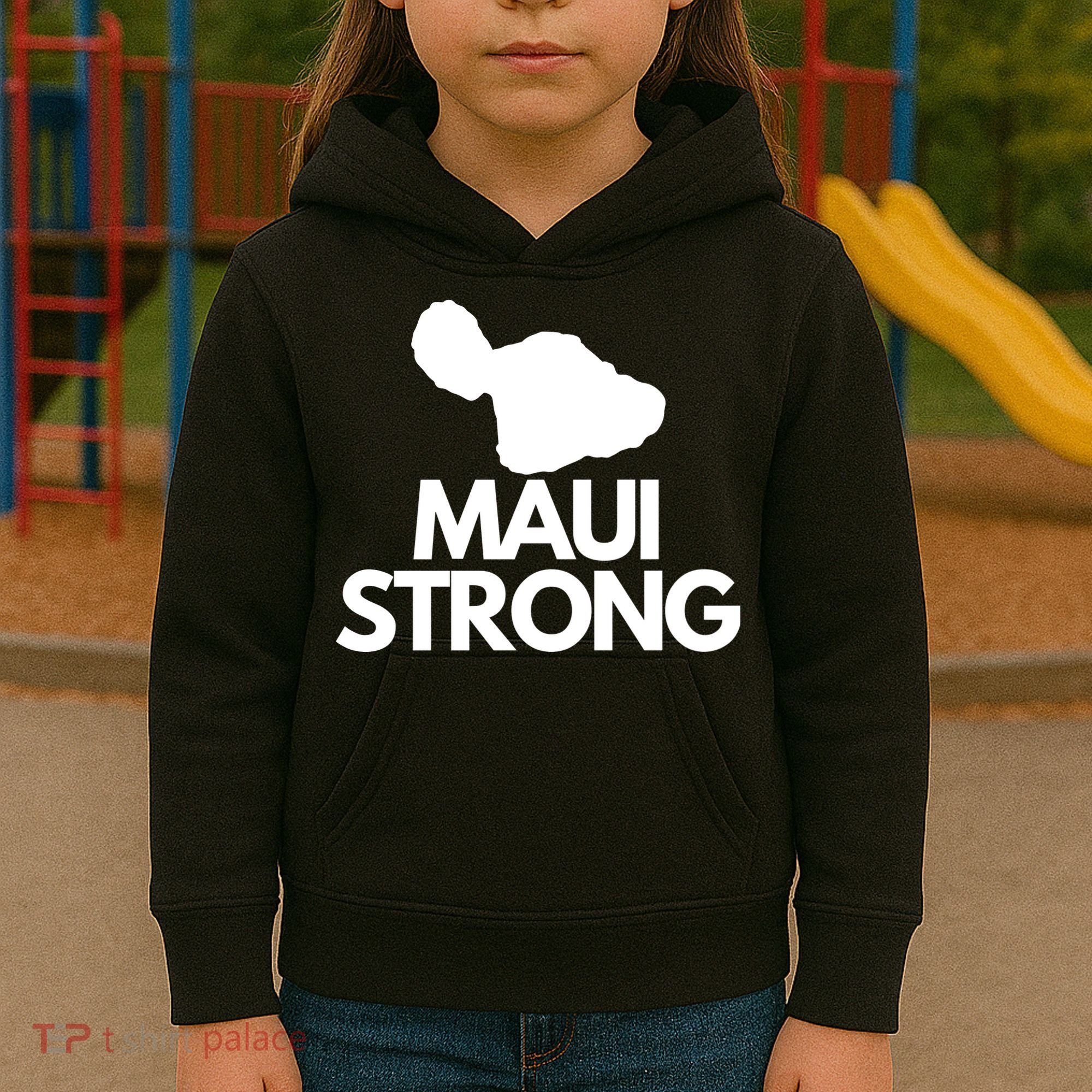 Pray For Maui Hawaii Strong Kids Hoodie