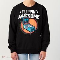 Pinball For Men Flippin' Awesome Flipping Arcade Women's Sweatshirt thumb 0