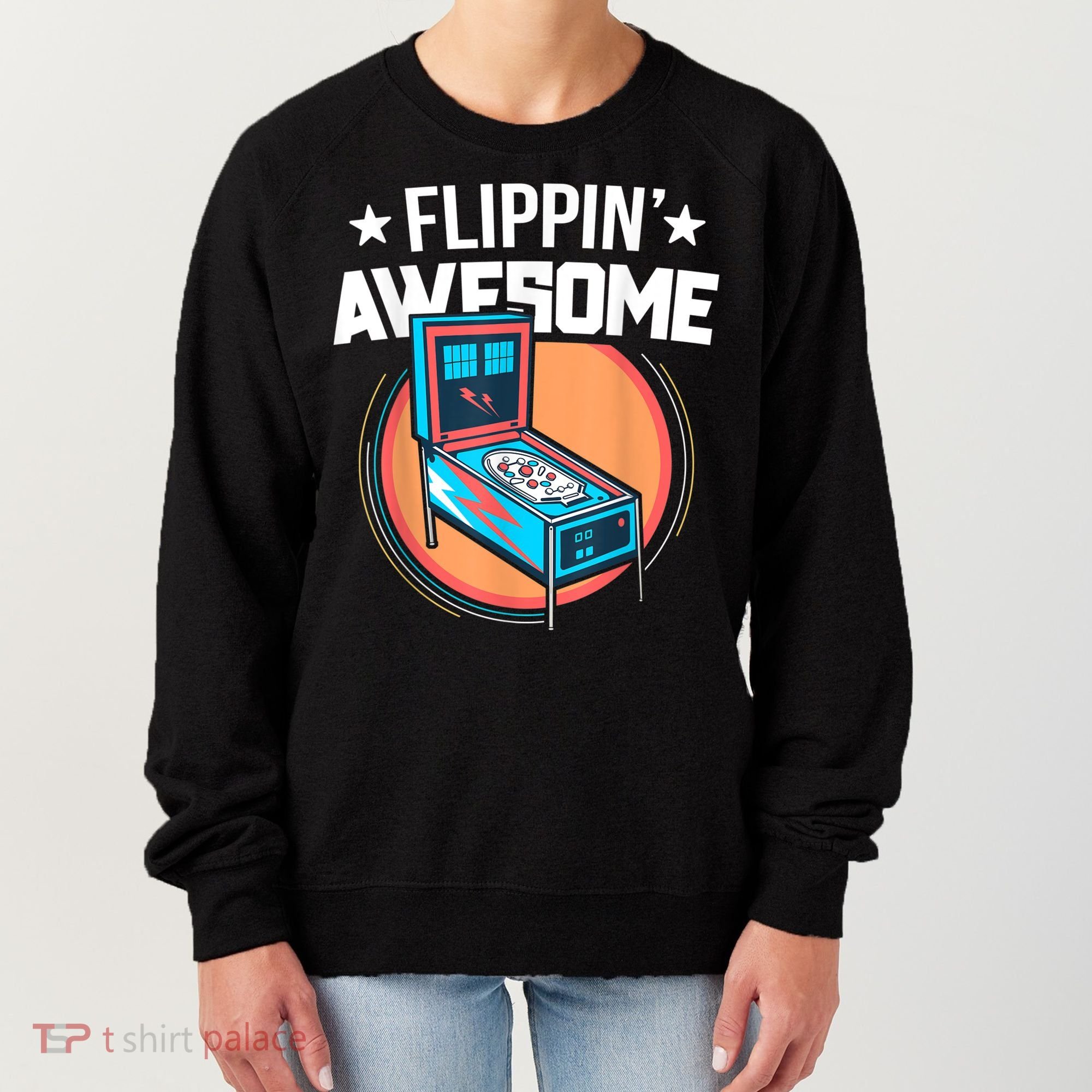 Pinball For Men Flippin' Awesome Flipping Arcade Women's Sweatshirt
