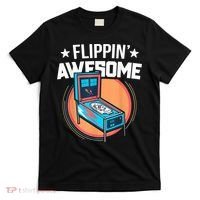 Pinball For Men Flippin' Awesome Flipping Arcade T-Shirt thumb 0