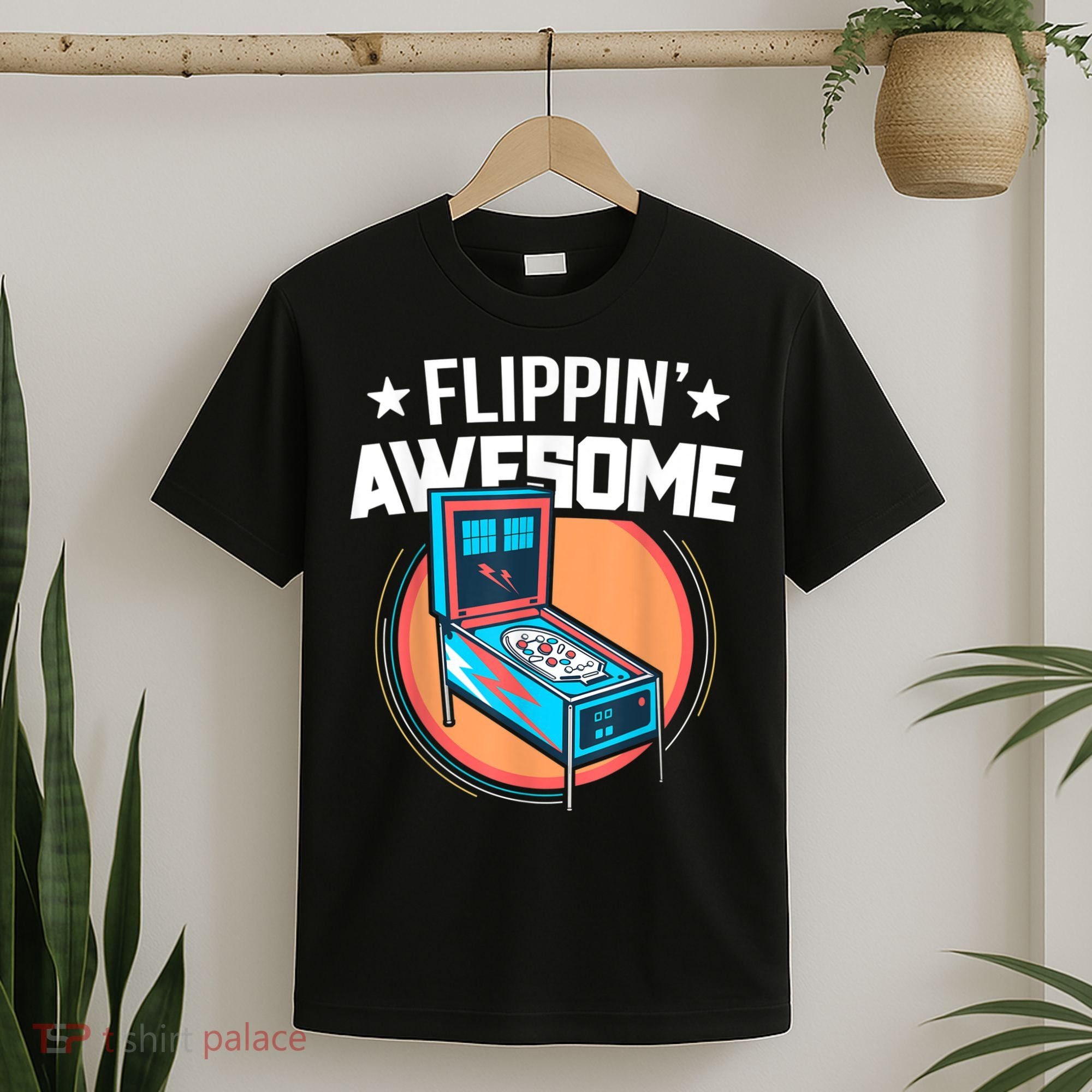 Pinball For Men Flippin' Awesome Flipping Arcade T-Shirt