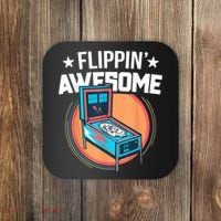 Pinball For Men Flippin' Awesome Flipping Arcade Coaster thumb 0