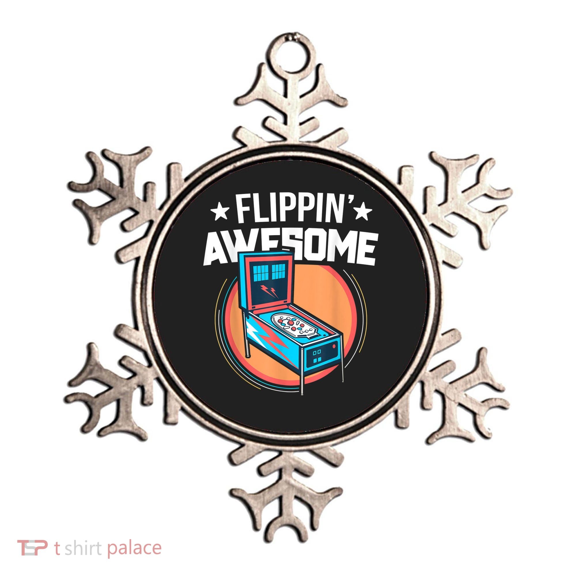 Pinball For Men Flippin' Awesome Flipping Arcade Ornament