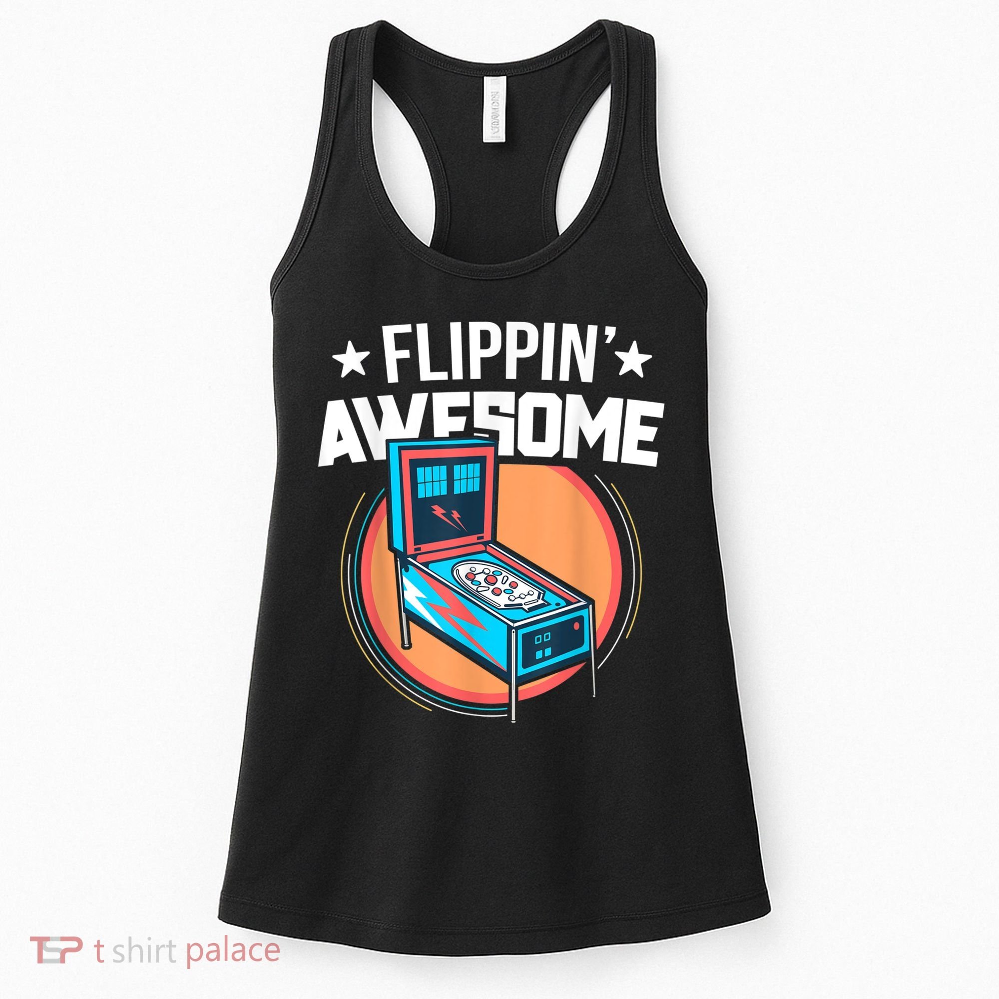 Pinball For Men Flippin' Awesome Flipping Arcade Women's Tank Top