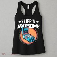 Pinball For Men Flippin' Awesome Flipping Arcade Women's Tank Top thumb 3