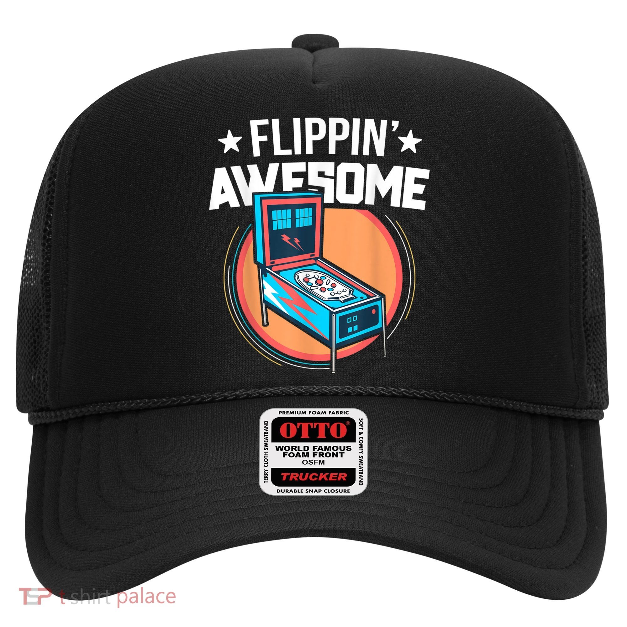 Pinball For Men Flippin' Awesome Flipping Arcade Hat