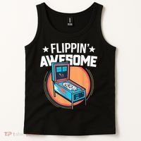 Pinball For Men Flippin' Awesome Flipping Arcade Tank Top thumb 2