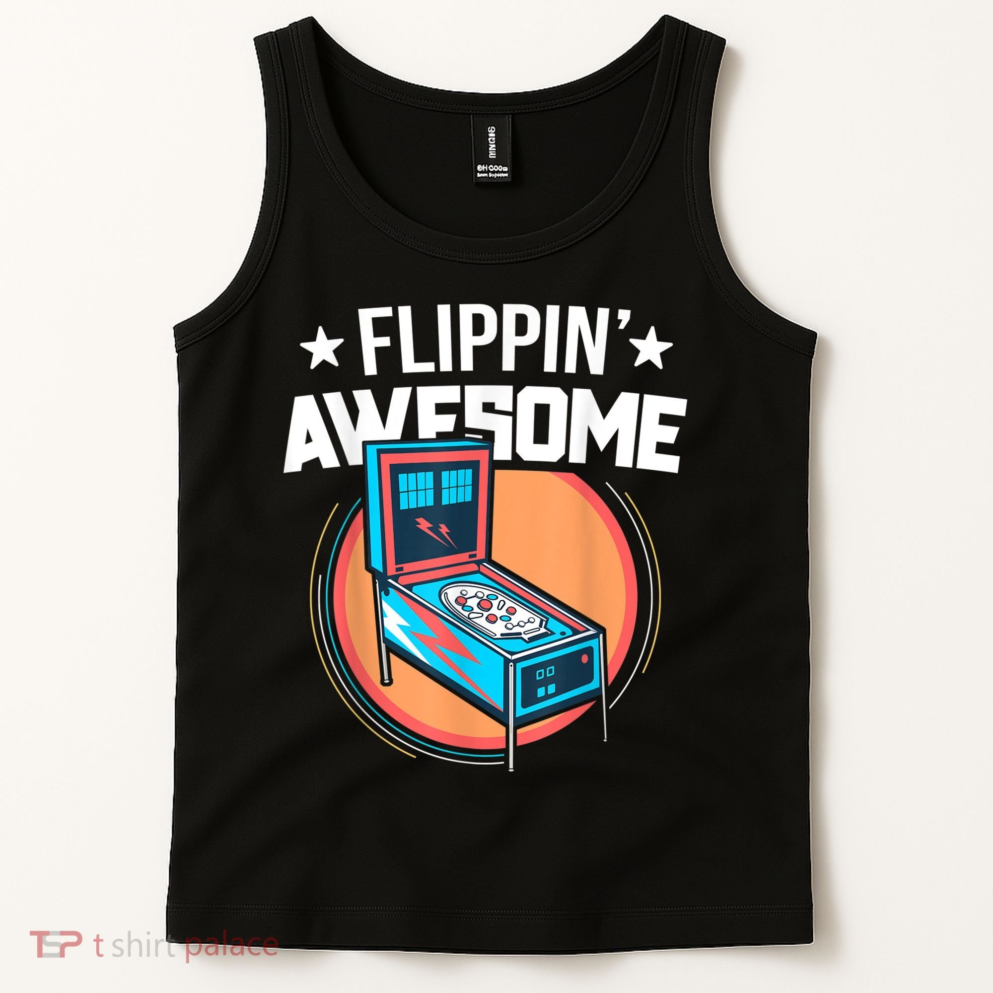 Pinball For Men Flippin' Awesome Flipping Arcade Tank Top