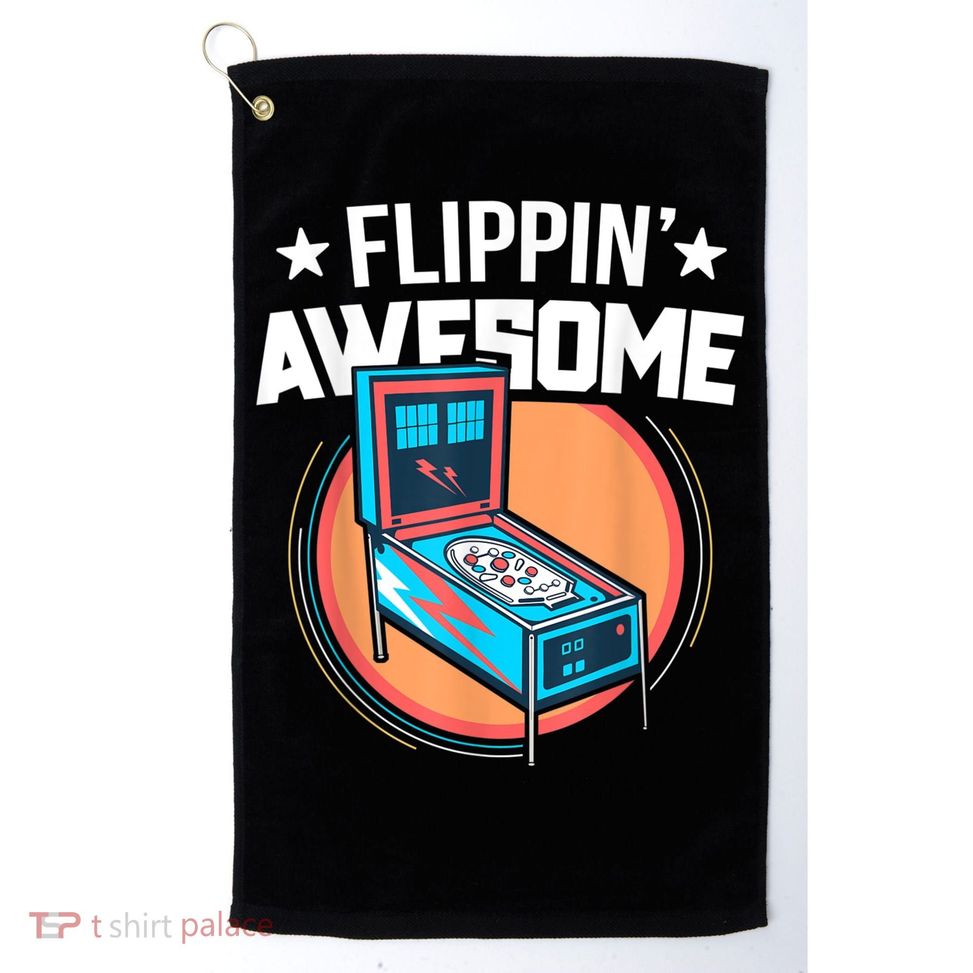 Pinball For Men Flippin' Awesome Flipping Arcade Golf Towel
