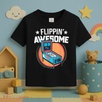 Pinball For Men Flippin' Awesome Flipping Arcade Toddler T-Shirt thumb 3