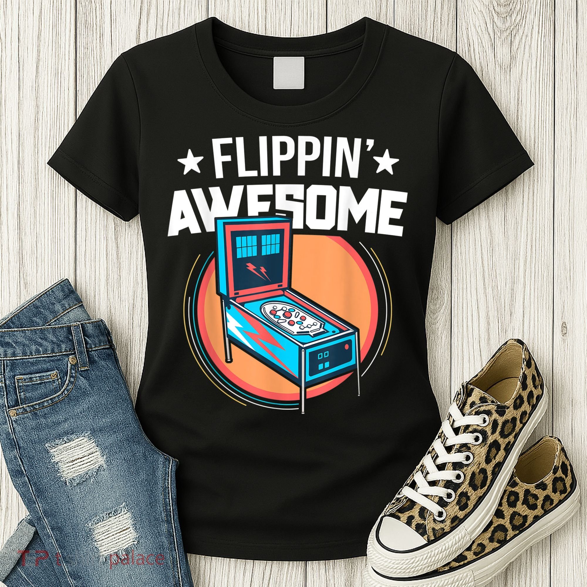 Pinball For Men Flippin' Awesome Flipping Arcade Women's T-Shirt