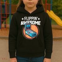 Pinball For Men Flippin' Awesome Flipping Arcade Kids Hoodie thumb 3
