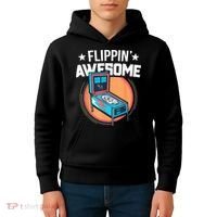 Pinball For Men Flippin' Awesome Flipping Arcade Kids Hoodie thumb 4