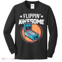 Pinball For Men Flippin' Awesome Flipping Arcade Kids Long Sleeve Shirt thumb 0