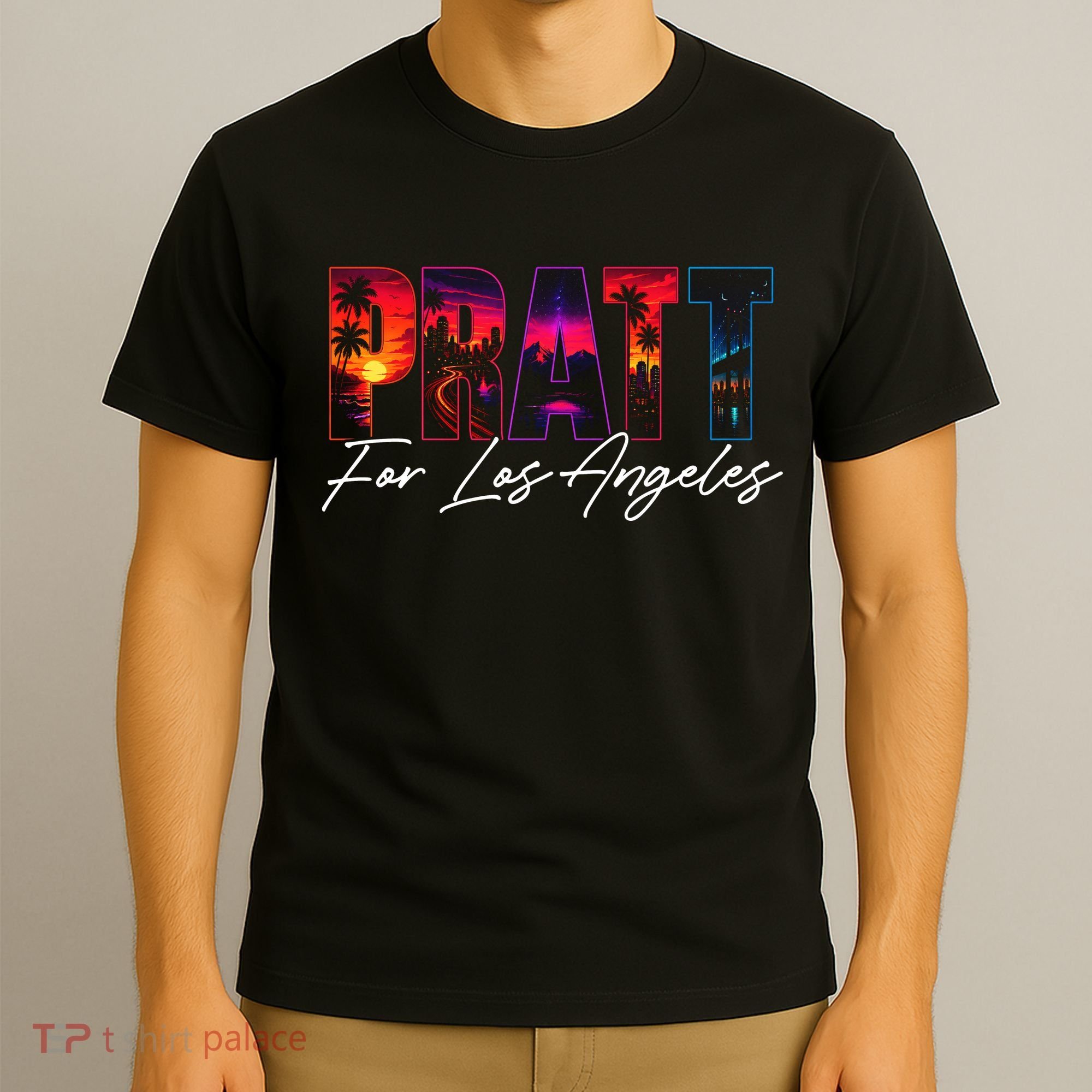 Pratt For Mayor Of Los Angeles Tropical Style T-Shirt