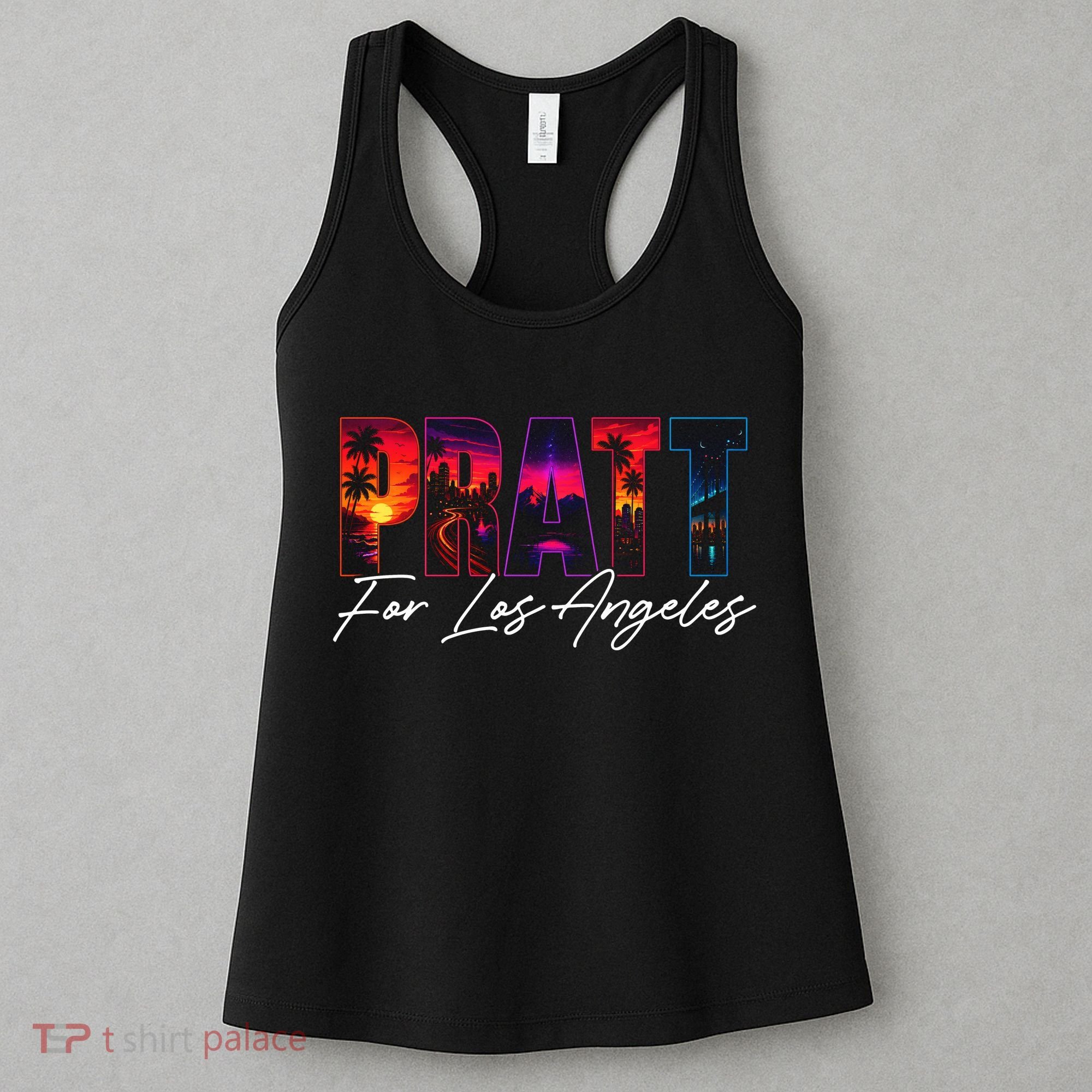 Pratt For Mayor Of Los Angeles Tropical Style Women's Tank Top