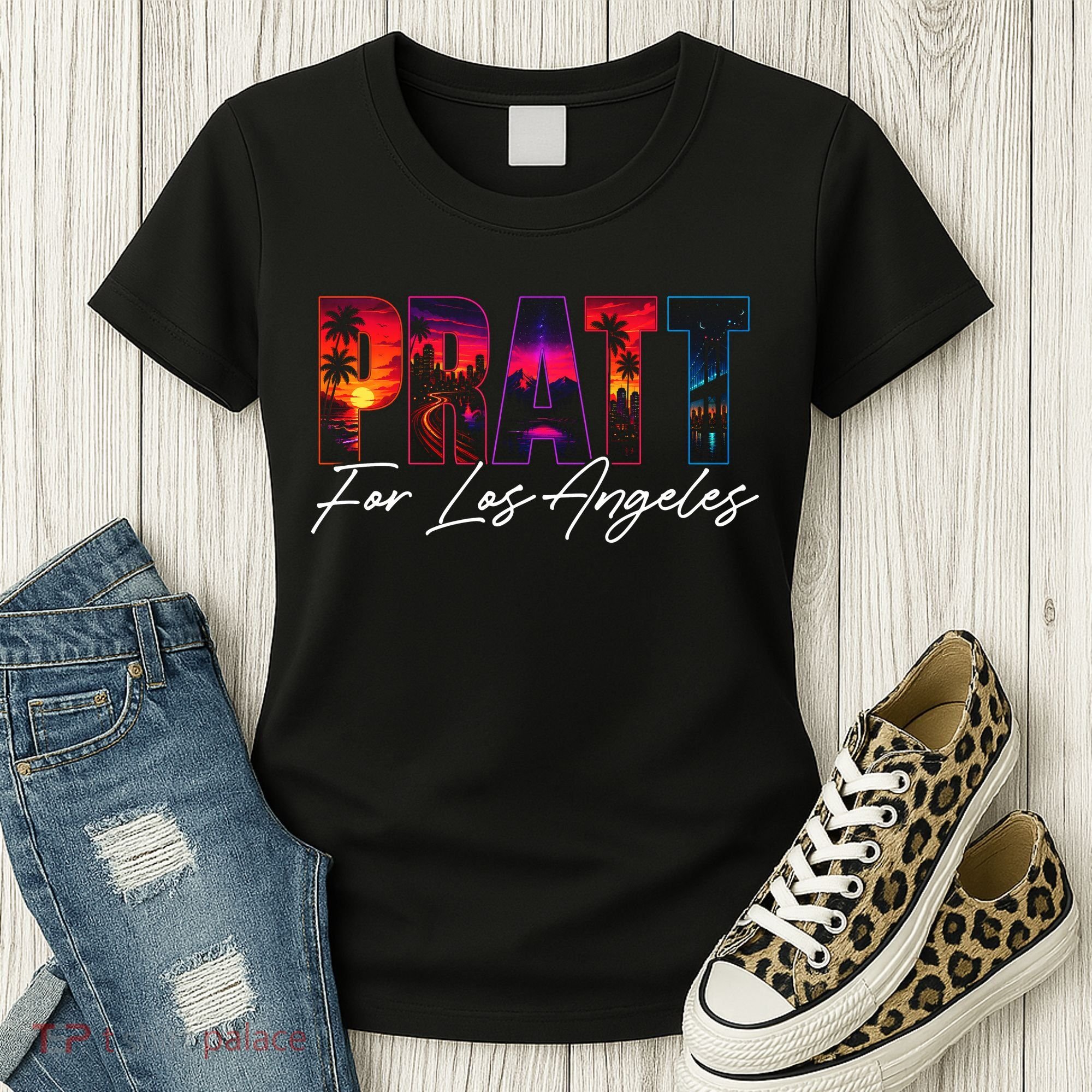 Pratt For Mayor Of Los Angeles Tropical Style Women's T-Shirt