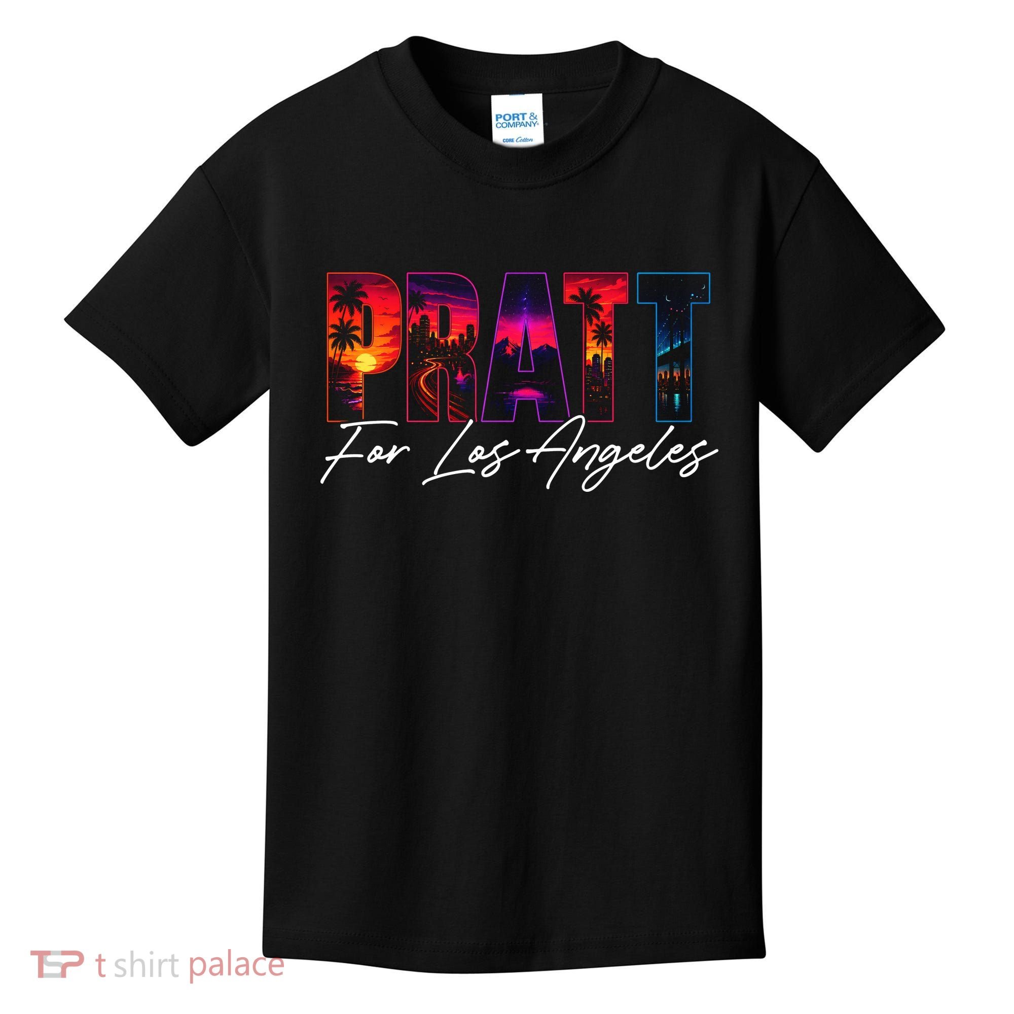 Pratt For Mayor Of Los Angeles Tropical Style Kids T-Shirt