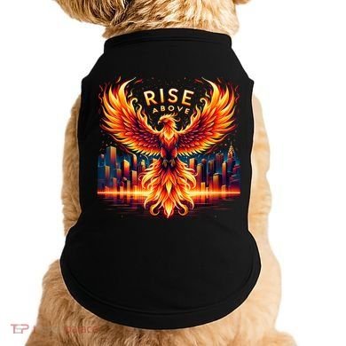Phoenix Fire Mythical Bird Inspirational Motivational Doggie Tank