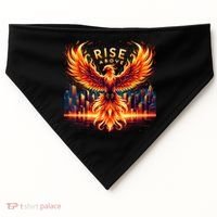 Phoenix Fire Mythical Bird Inspirational Motivational USA-Made Doggie Bandana thumb 0